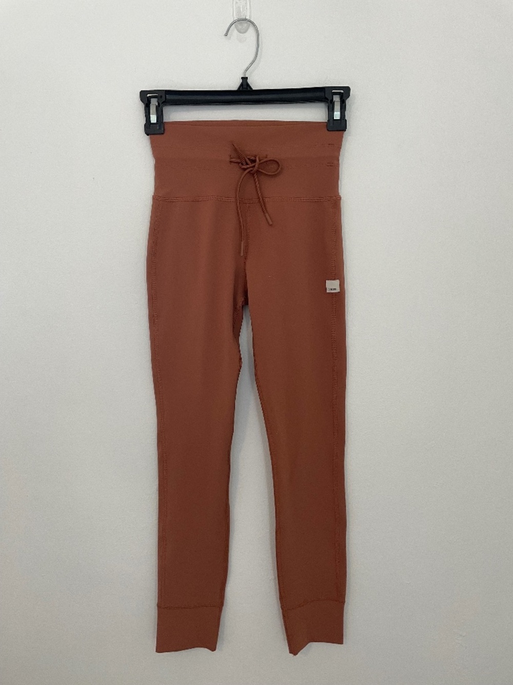 Vuori Daily Legging Joggers High Rise Drawstring Yoga Pants Pink Brown Womens XS
